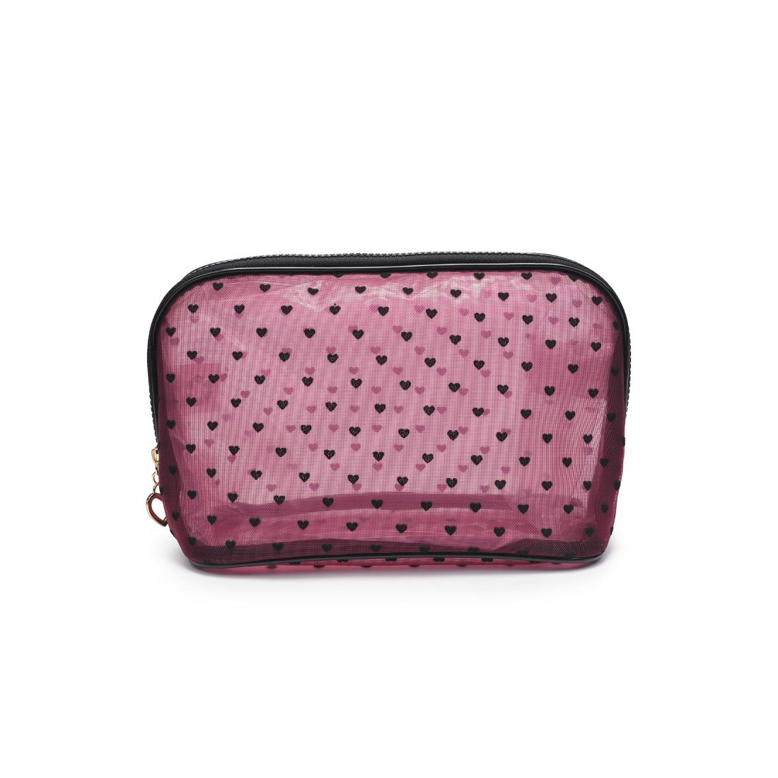 Urban Essentials Lovelace Cosmetic & Travel Organizer Dome Pouch 840611197931 View 5 | Hot Pink