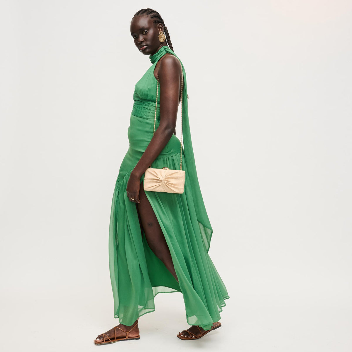 Woman wearing Natural Urban Expressions Serenity Evening Bag 840504206320 View 2 | Natural