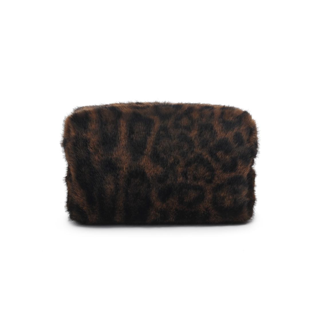 Urban Essentials Leopard Luxe Cosmetic & Travel Organizer Pouch 840611197771 View 7 | Leopard