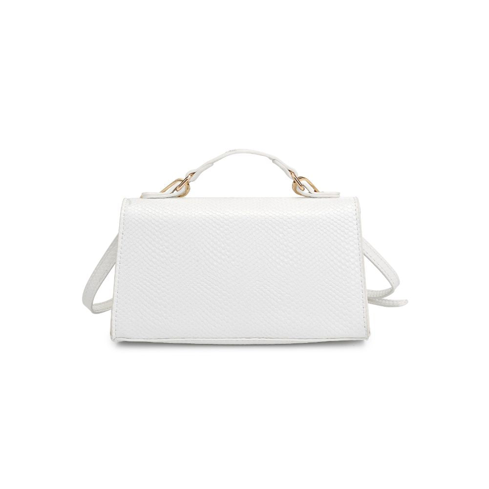Product Image of Urban Expressions Georgina Snake Crossbody 840611181312 View 7 | White