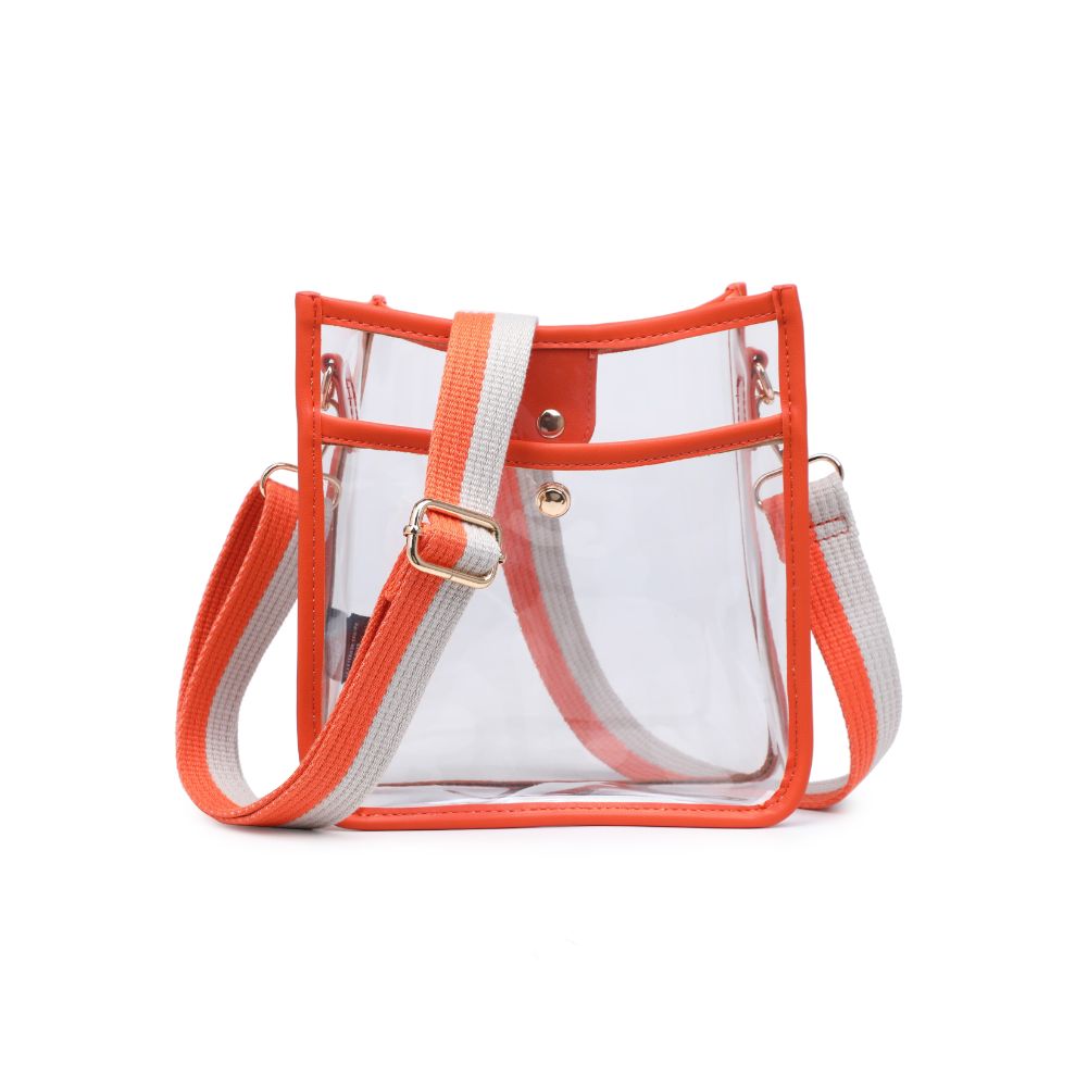 Woman wearing Orange Urban Expressions Beckham Crossbody 840611120007 View 5 | Orange