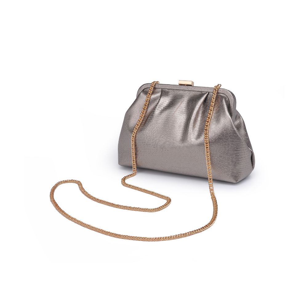 Product Image of Urban Expressions Margie Clutch 840611174888 View 7 | Pewter