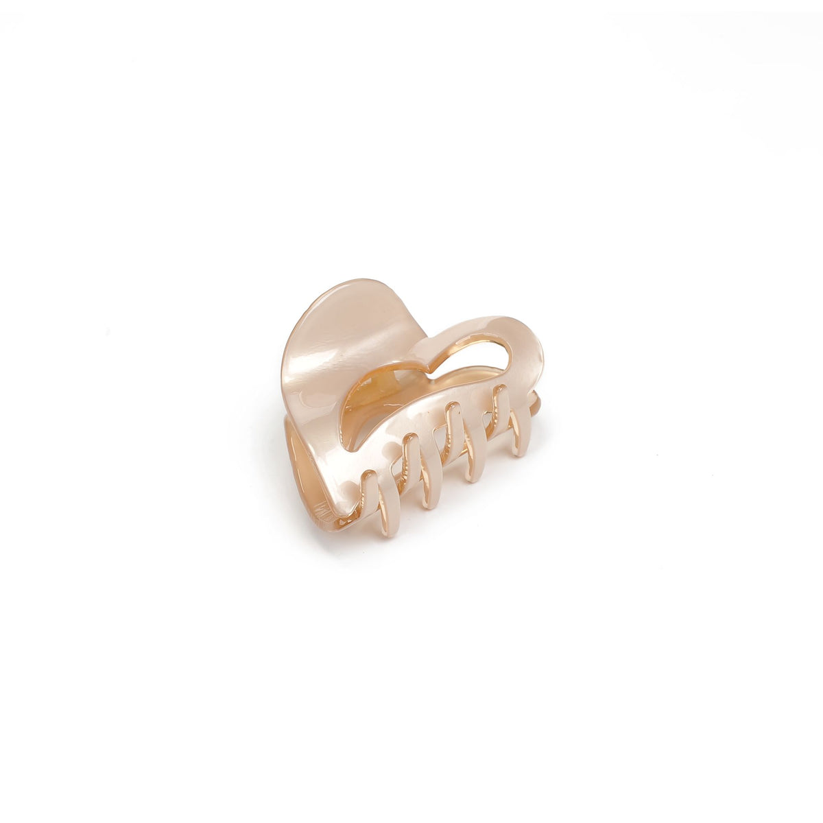 Product Image of Urban Expressions Heart Design Small Claw Hair Claw 818209013376 View 1 | Ivory