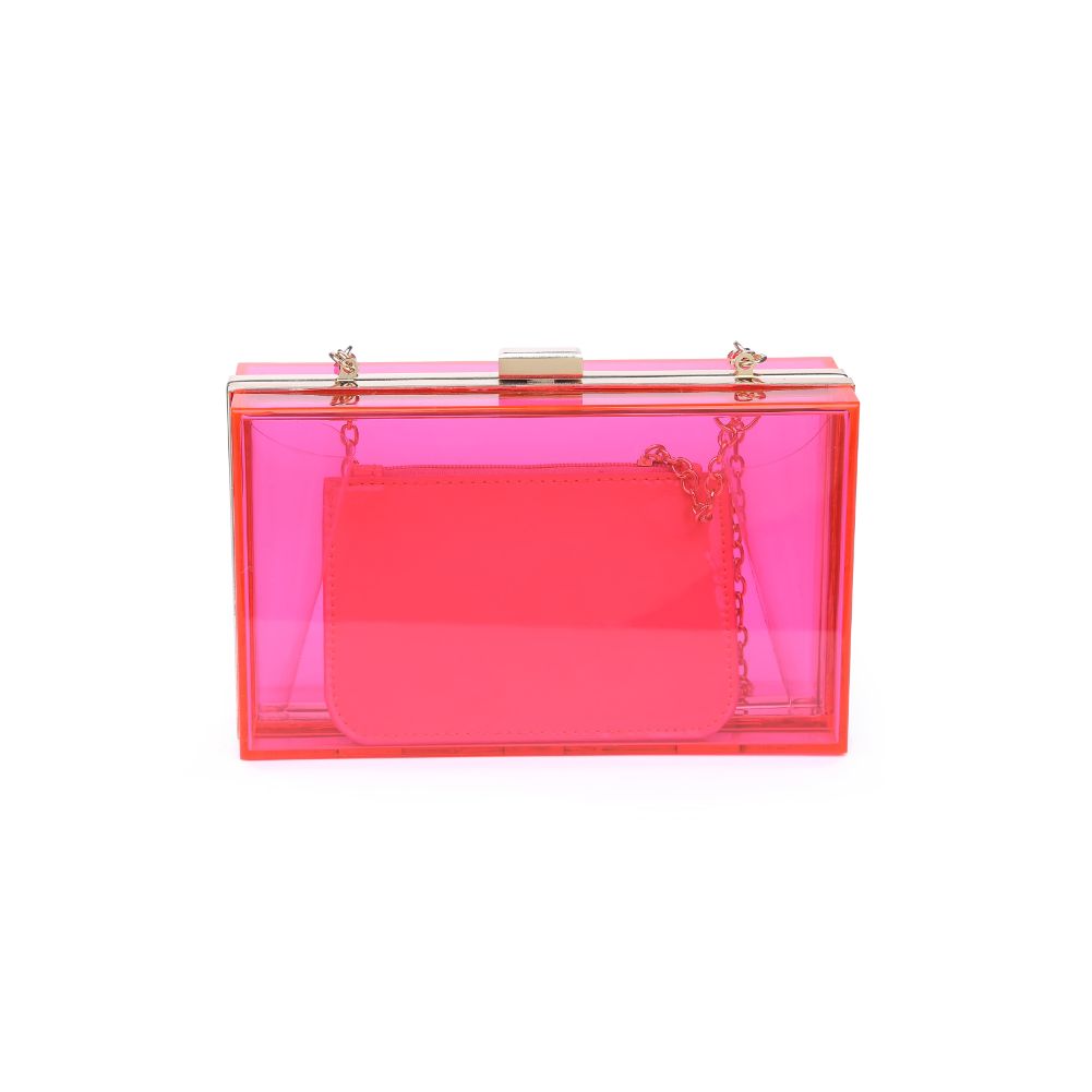 Product Image of Urban Expressions Nikki Evening Bag 840611168320 View 3 | Neon Pink