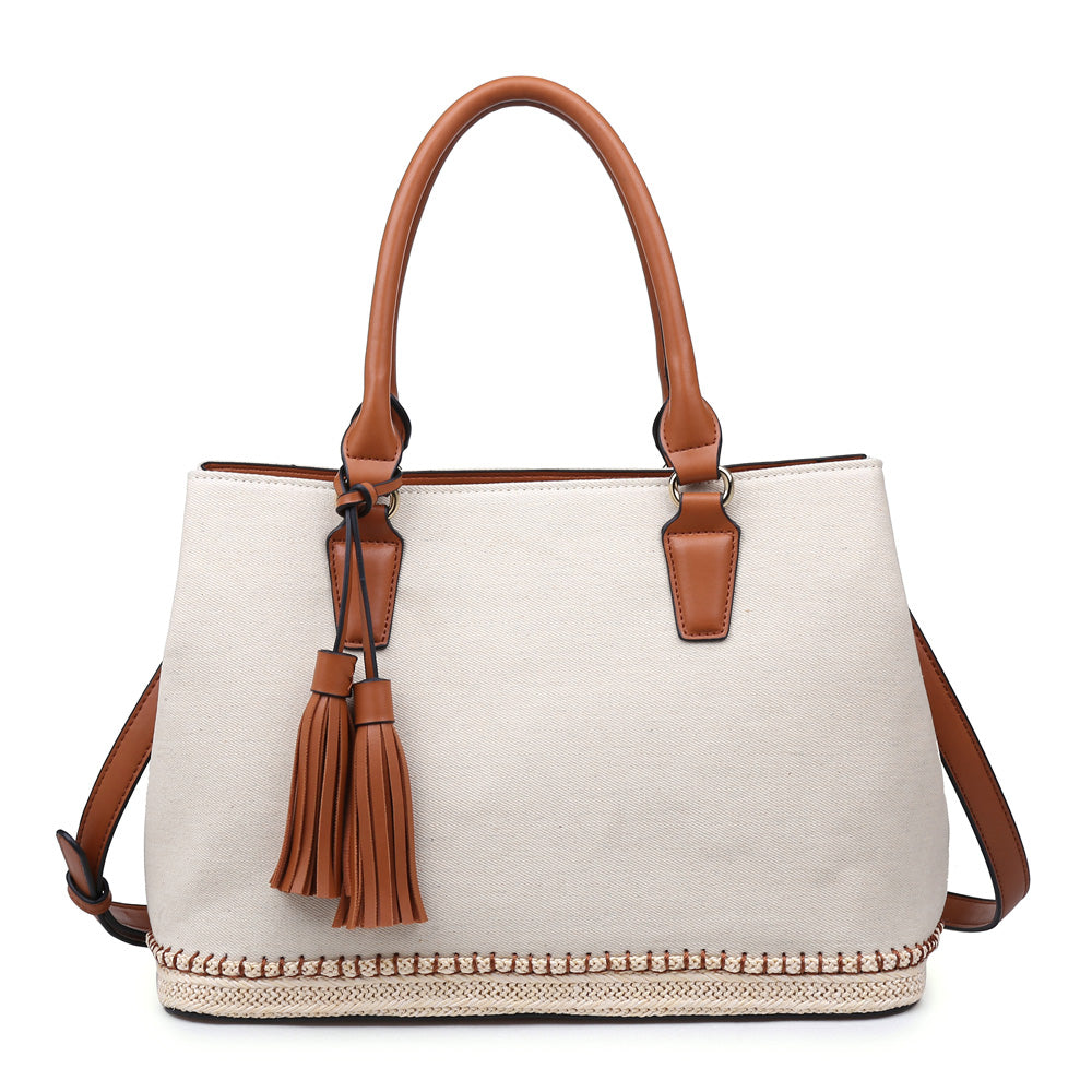 Product Image of Urban Expressions Saint Lucia Satchel NA-840611141217 View 1 | Ivory