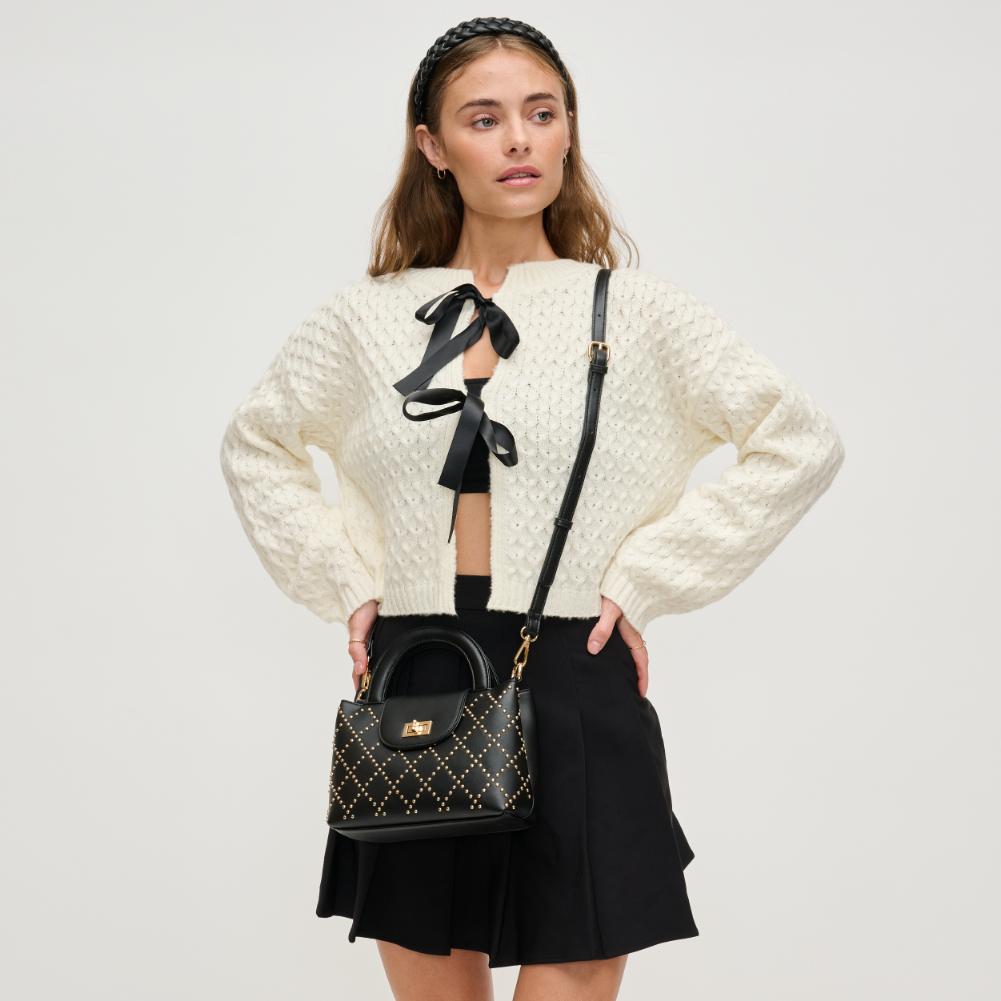 Woman wearing Black Urban Expressions Lucianna Crossbody 840611134936 View 3 | Black