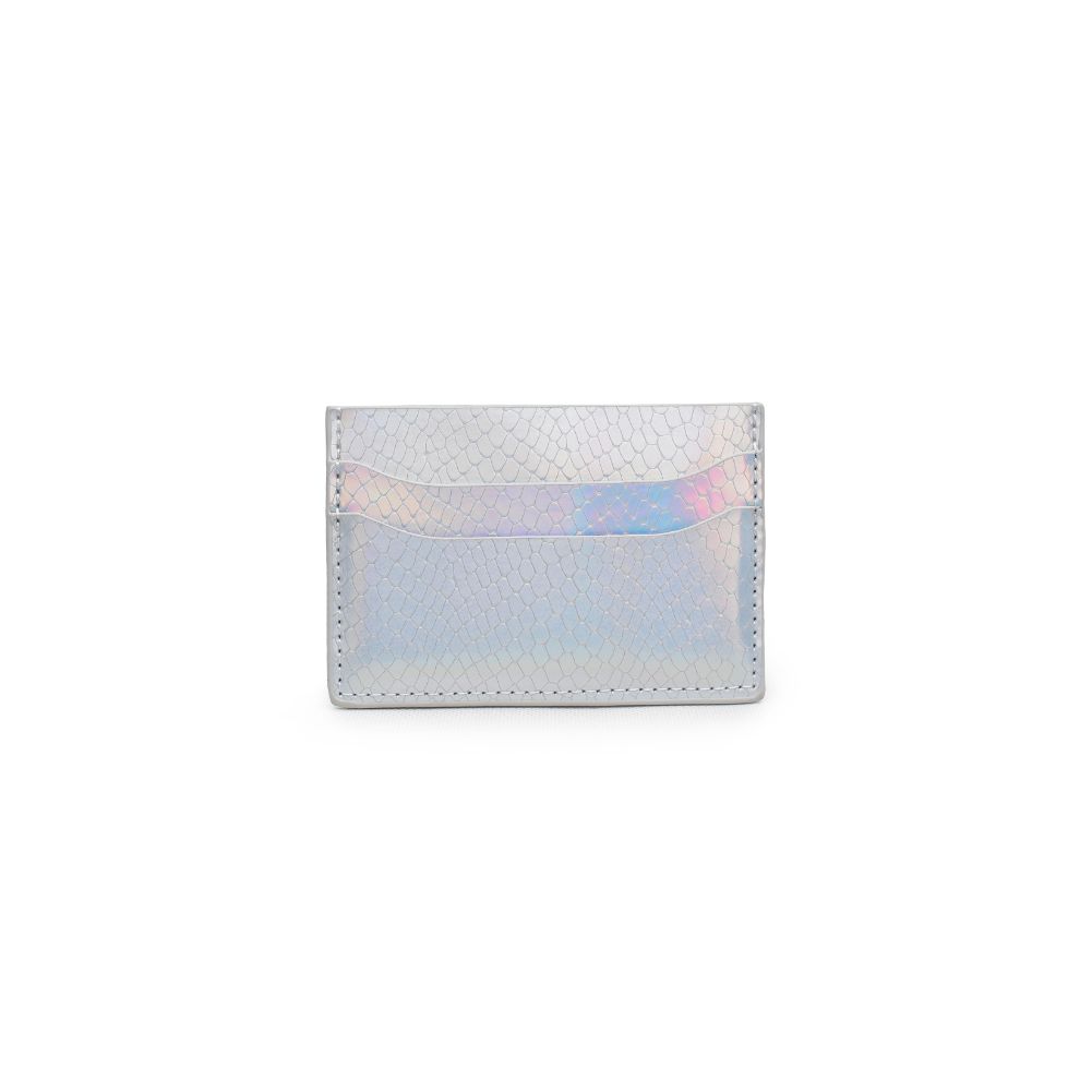 Woman wearing Silver Urban Expressions Dream - Metallic Card Holder NA-840611139573 View 5 | Silver