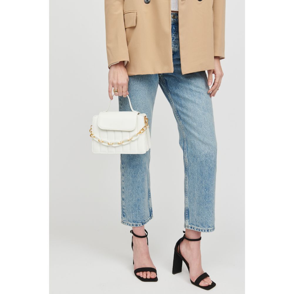 Woman wearing White Urban Expressions Yasmin Crossbody 818209019965 View 2 | White