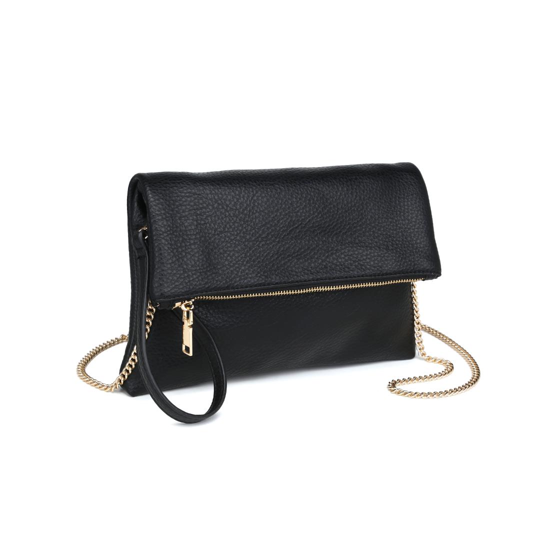 Product Image of Urban Expressions Luna Fold Crossbody 840611196354 View 6 | Black
