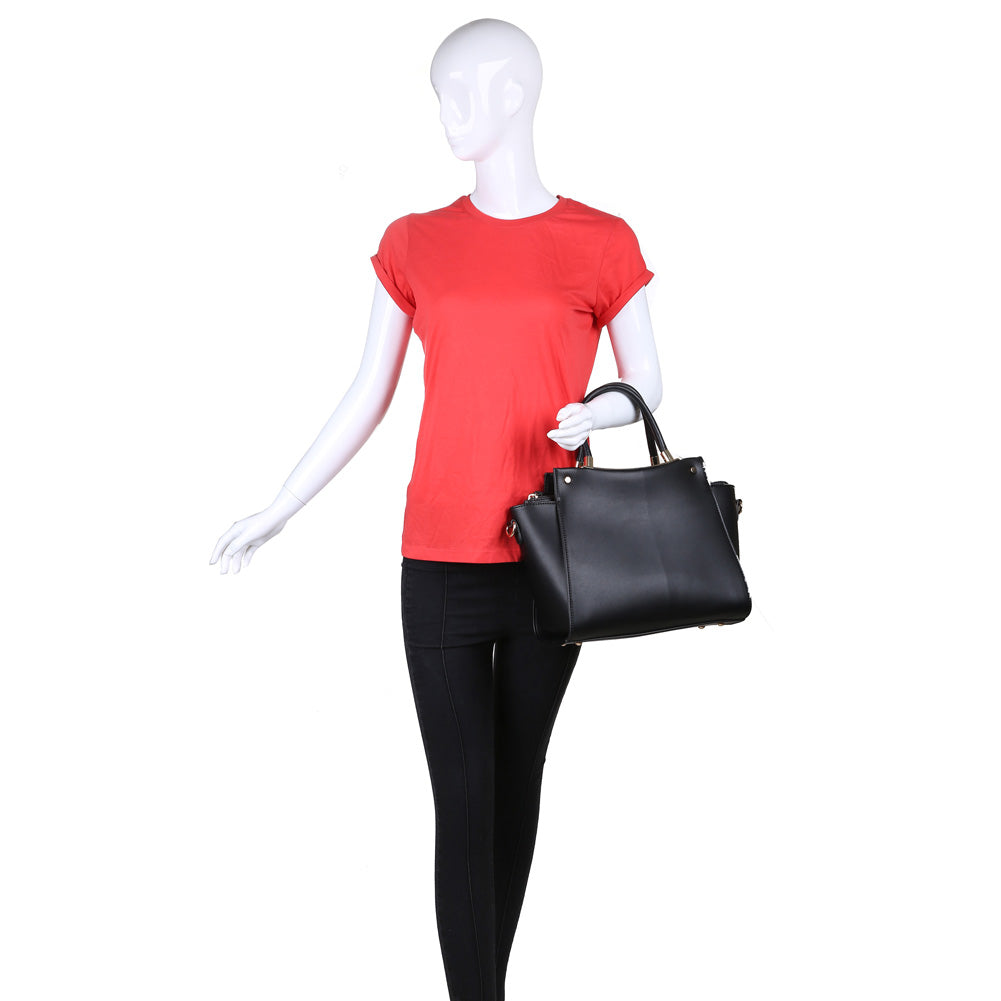 Product Image of Urban Expressions Greyson Satchel NA-840611149718 View 5 | Black
