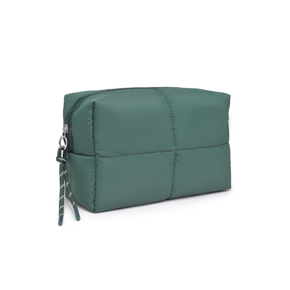 Urban Essentials Daydreamer - Nylon Cosmetic & Travel Organizer Pouch 840611197634 View 6 | Emerald