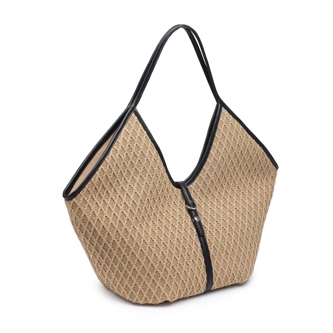 Woman wearing Natural Black Urban Expressions Cienna Tote 840504206412 View 6 | Natural Black