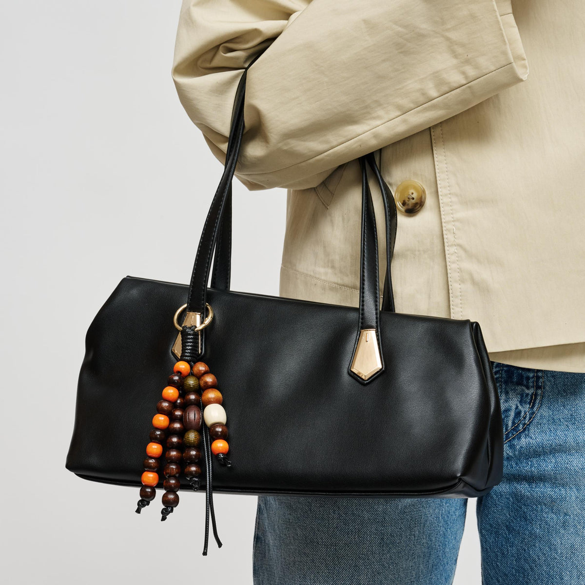 Woman wearing Black Urban Expressions Joe Shoulder Bag 840504212239 View 1 | Black