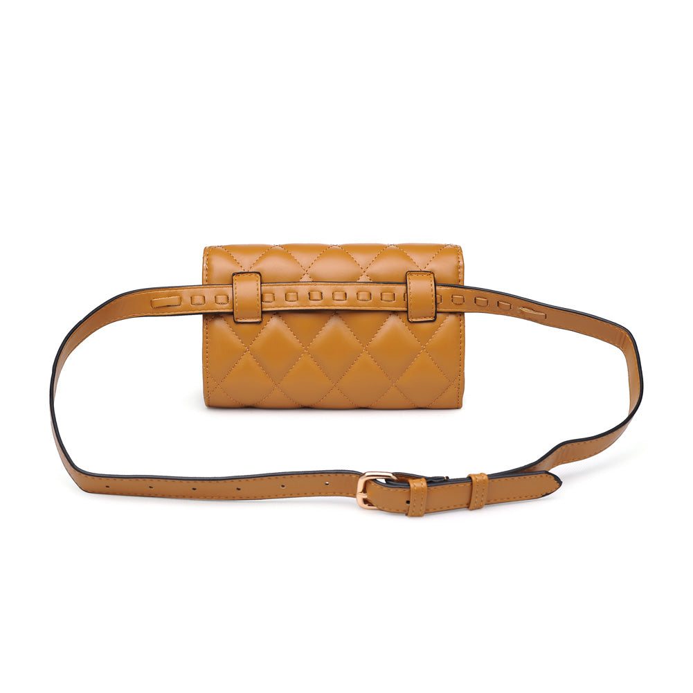 Woman wearing Mustard Urban Expressions Rhythm Belt Bag NA-840611154385 View 7 | Mustard
