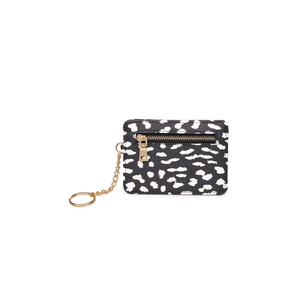 Product Image of Urban Expressions Lulu Leopard Card Holder NA-840611153029 View 3 | Black