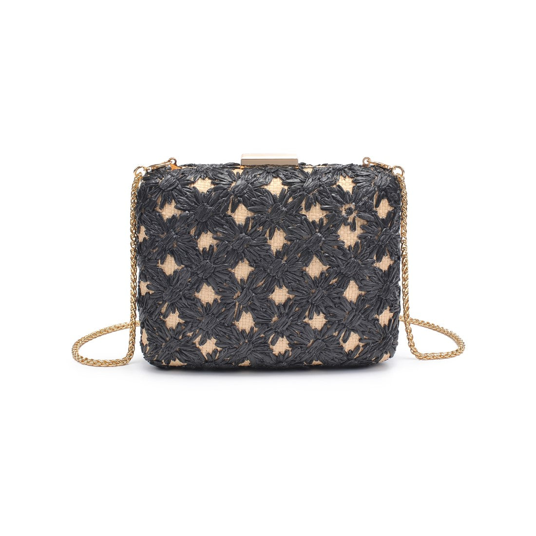 Woman wearing Black Natural Urban Expressions Samantha Evening Bag 840611149336 View 5 | Black Natural