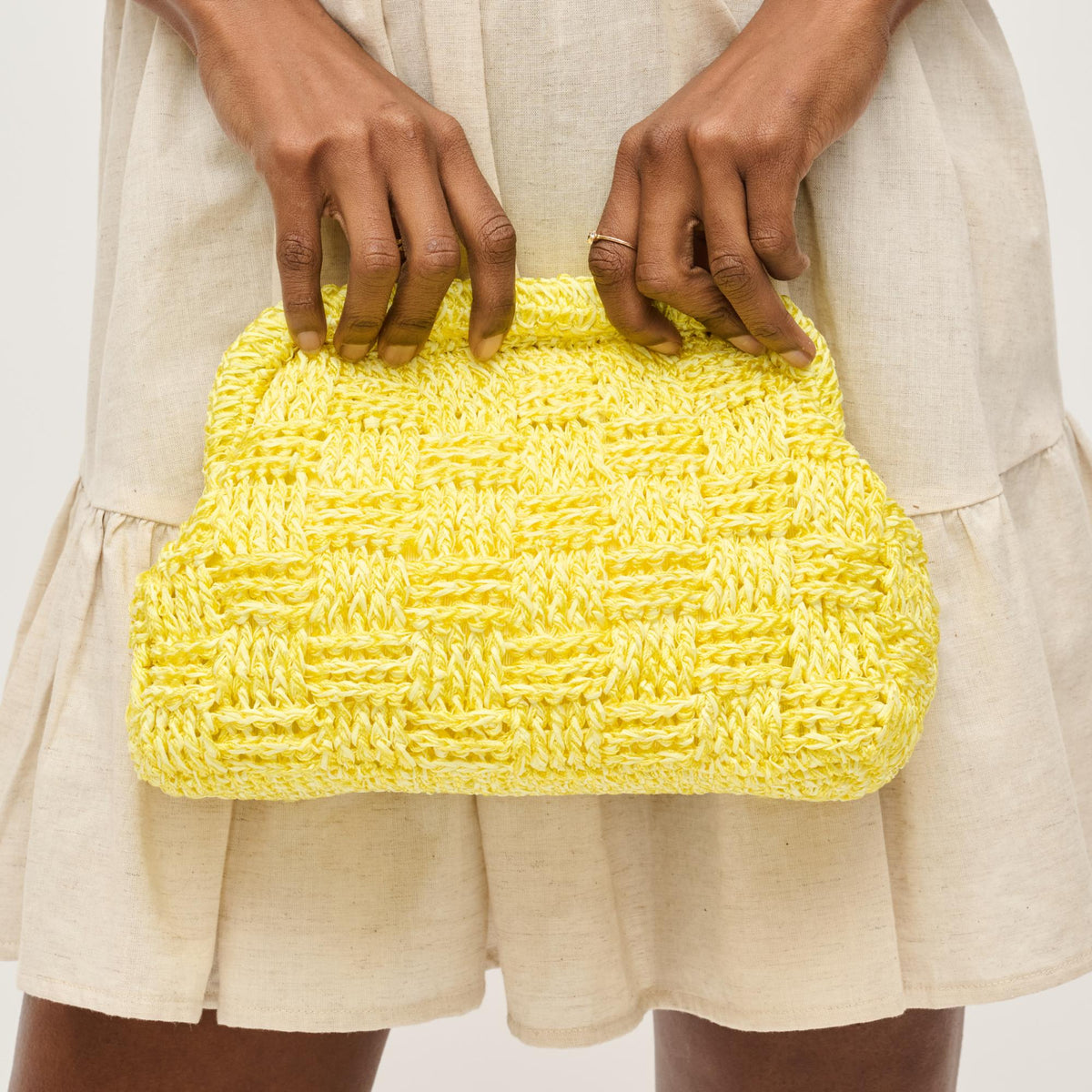 Woman wearing Butter Urban Expressions Annie Clutch 840611146298 View 1 | Butter