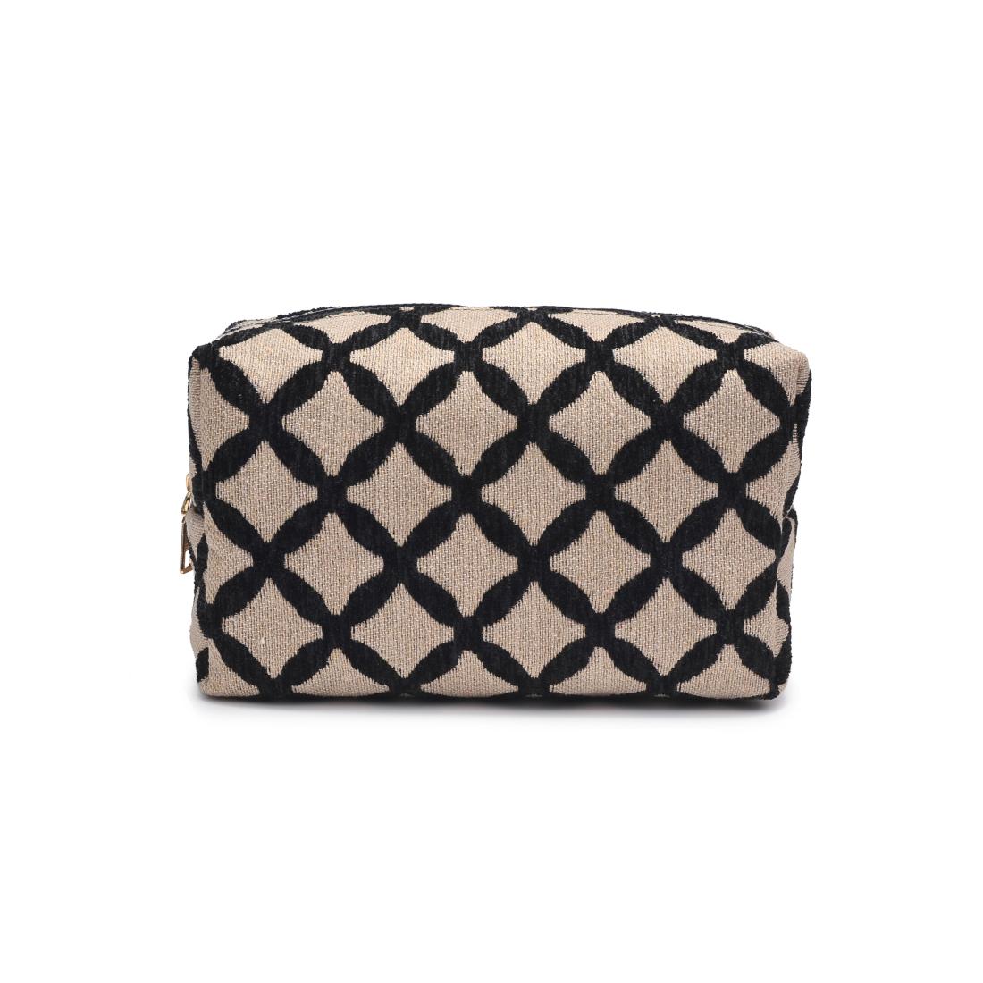Urban Essentials Marrakesh Cosmetic & Travel Organizer Pouch 840611197818 View 5 | Natural Black
