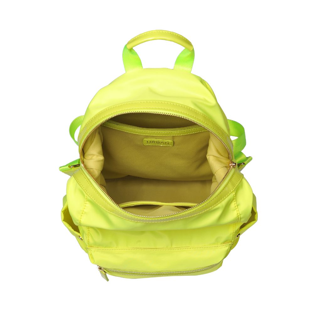 Woman wearing Neon Yellow Urban Expressions Zenon Backpack 840611167125 View 9 | Neon Yellow