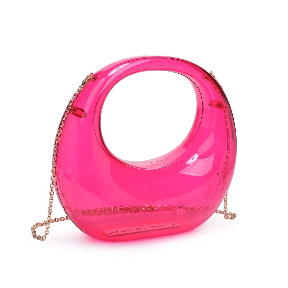 Woman wearing Magenta Urban Expressions Bess Evening Bag 840611109958 View 6 | Magenta