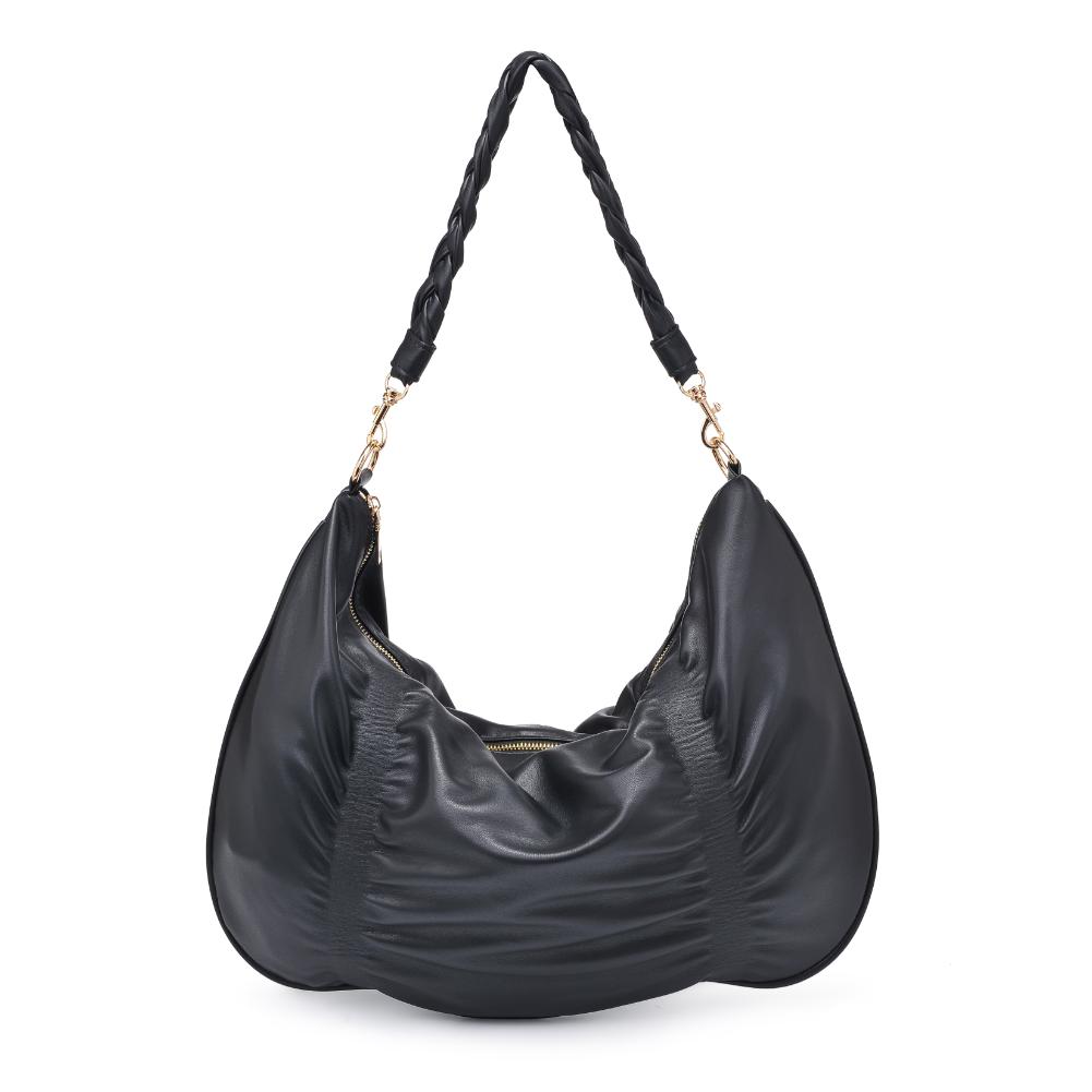 Woman wearing Black Urban Expressions Amber Hobo 840611130433 View 5 | Black