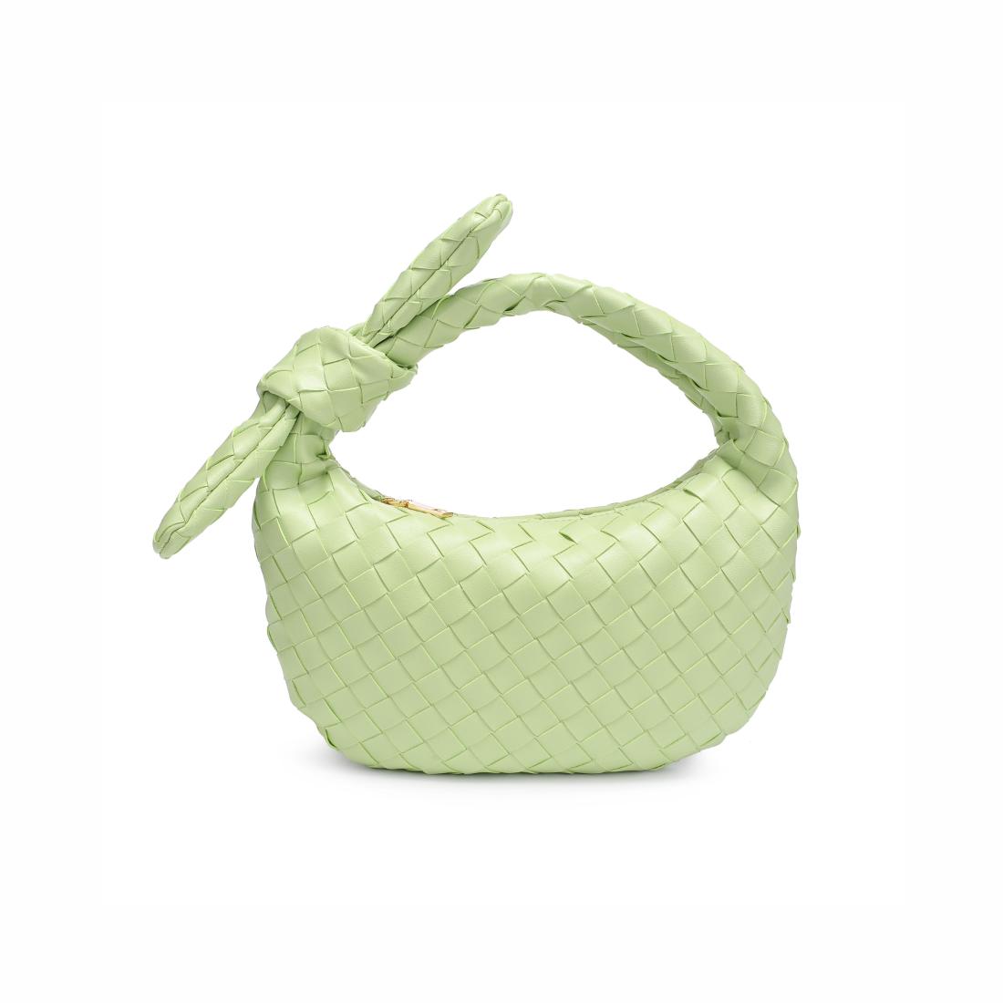 Woman wearing Pistachio Urban Expressions Lizbeth Clutch 840611148070 View 5 | Pistachio