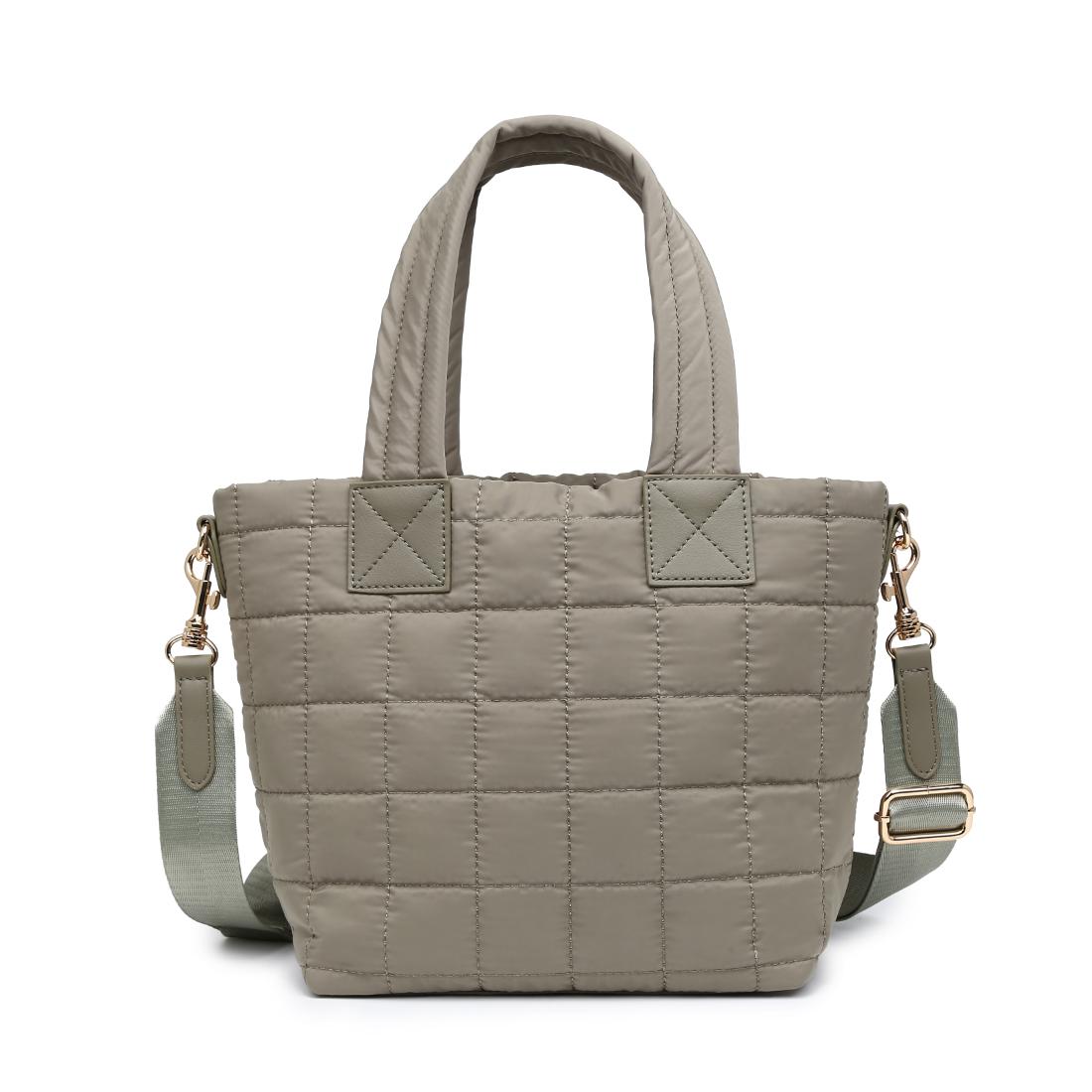 Woman wearing Sage Urban Expressions Lumina Tote 840504205989 View 7 | Sage