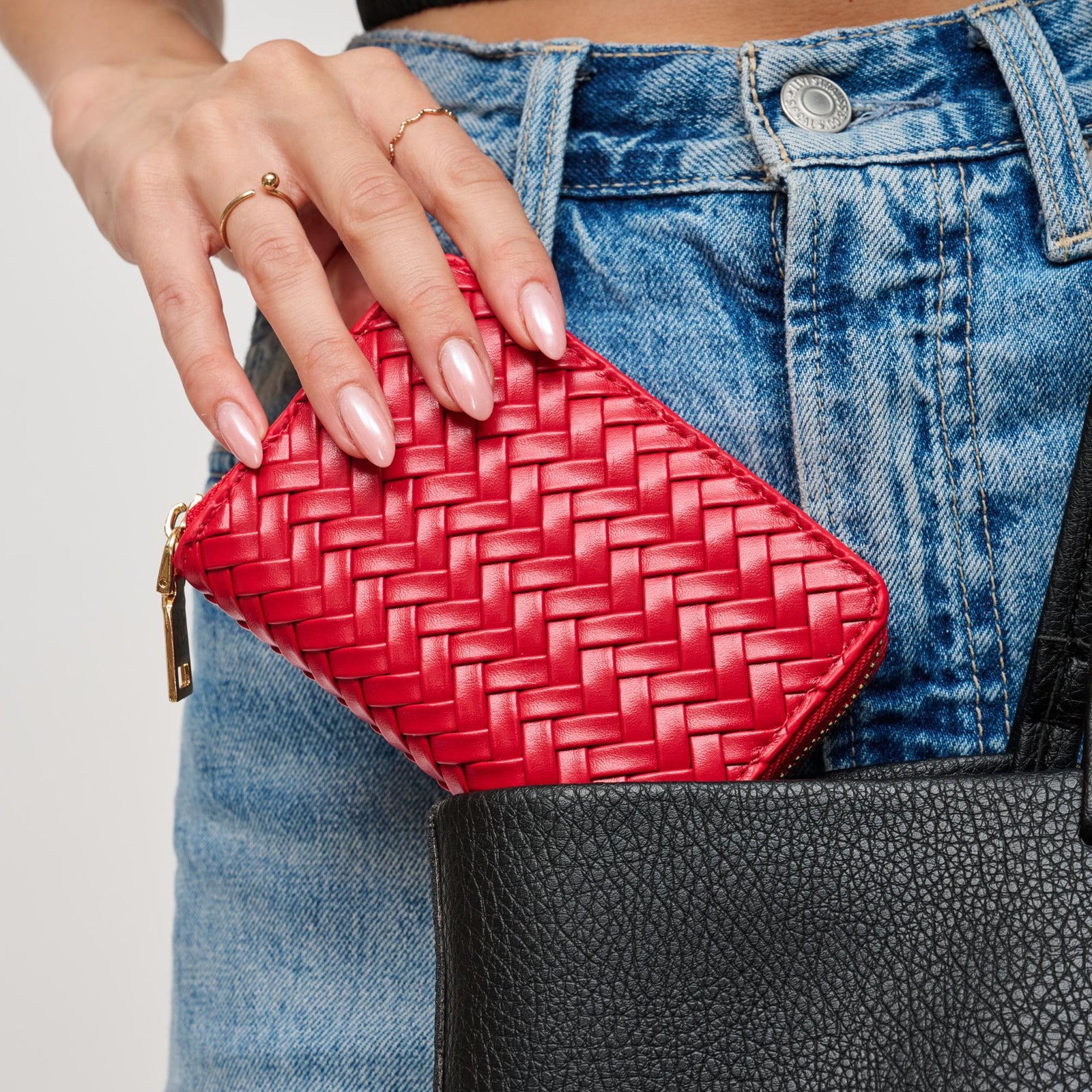 Woman wearing Black Urban Expressions Jocelyn Wallet 840611199010 View 1 | Black