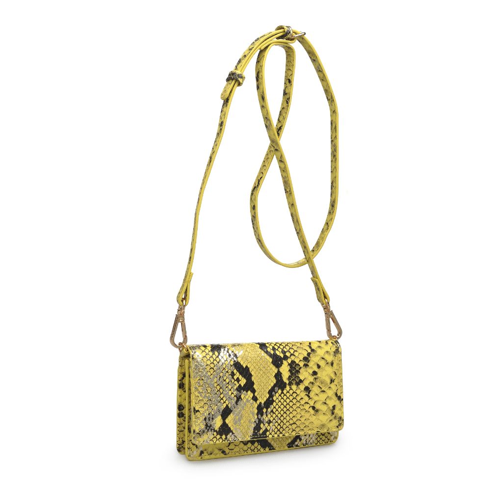 Product Image of Urban Expressions Emma Snake Crossbody 840611169471 View 2 | Yellow Metallic