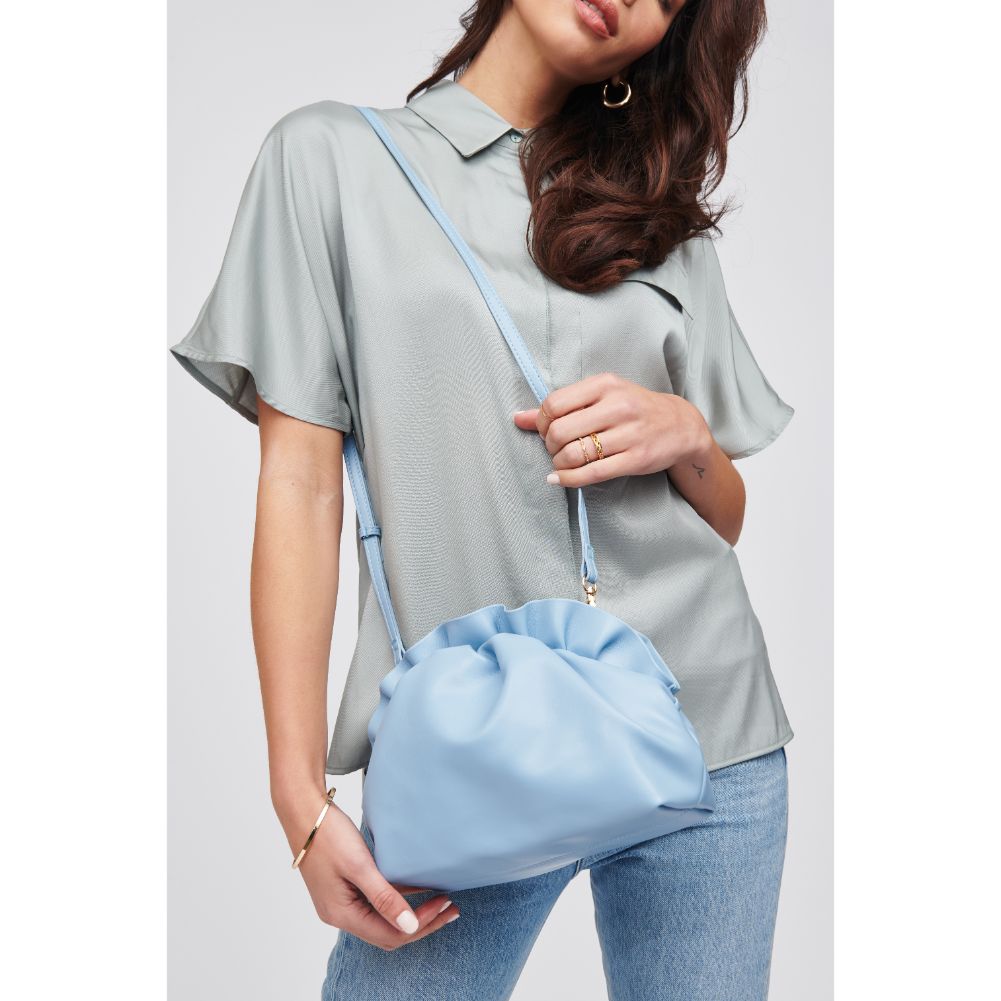 Woman wearing Sky Urban Expressions Petunia Crossbody 818209018944 View 1 | Sky