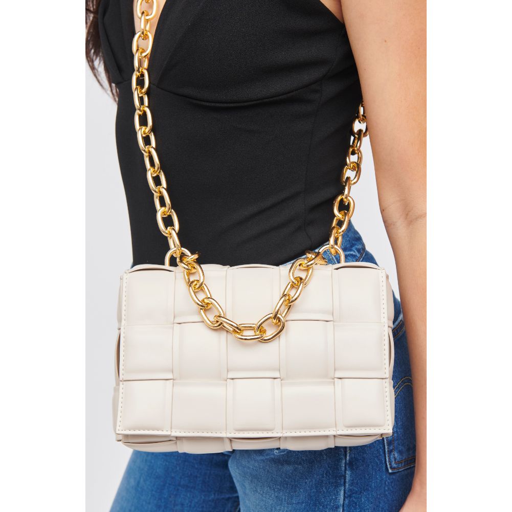 Woman wearing Oatmilk Urban Expressions Ines Crossbody 840611185471 View 2 | Oatmilk