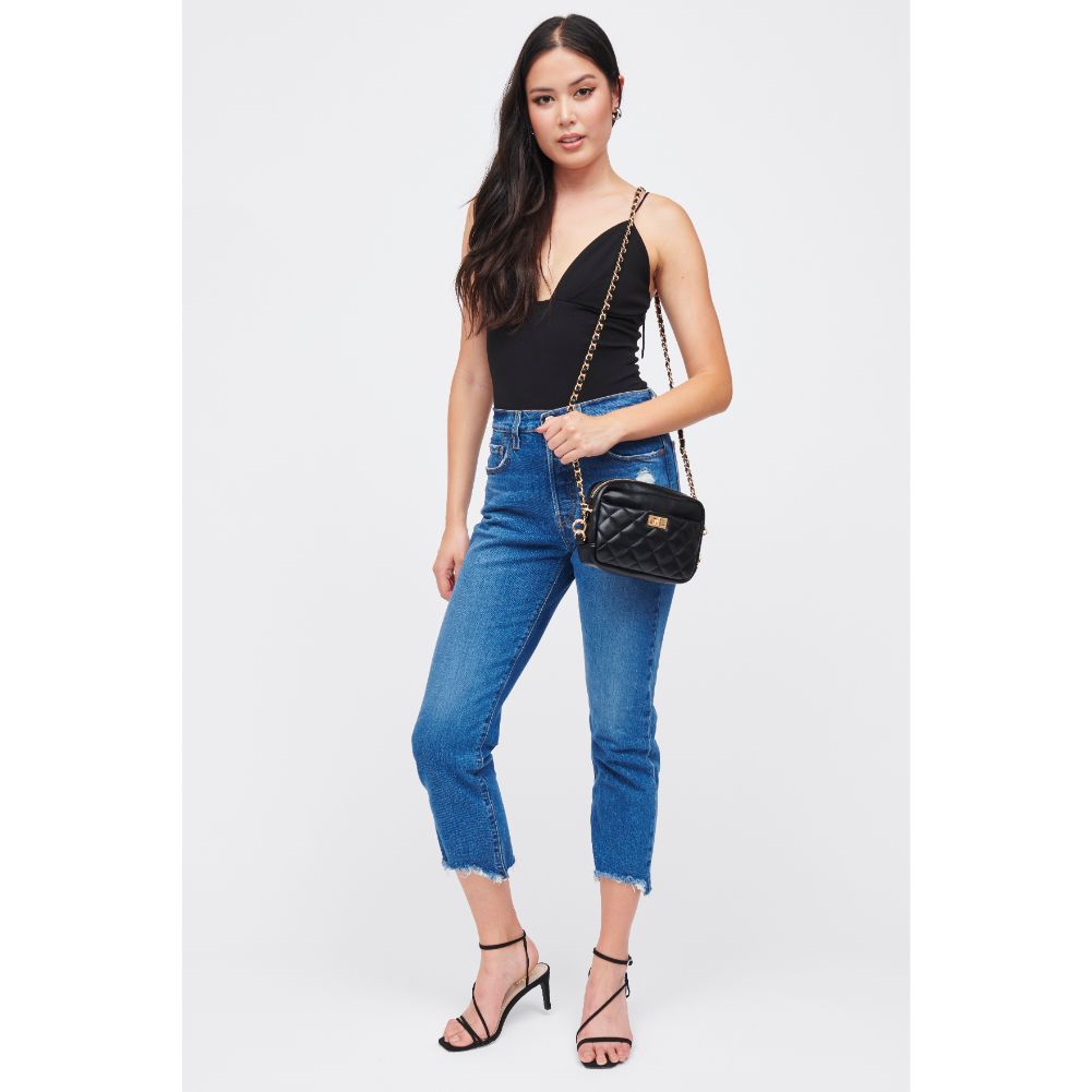 Woman wearing Black Urban Expressions Heidi Crossbody 840611185013 View 3 | Black