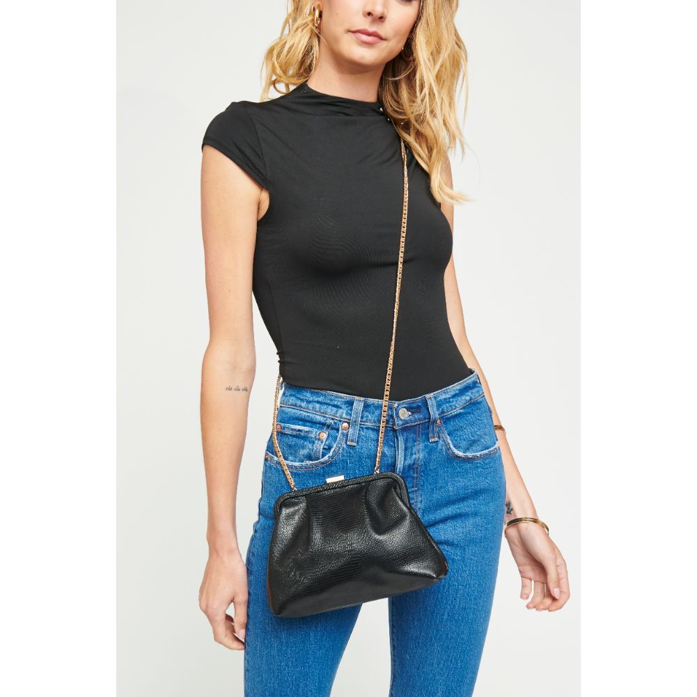 Woman wearing Black Urban Expressions Margie Clutch 840611174871 View 1 | Black
