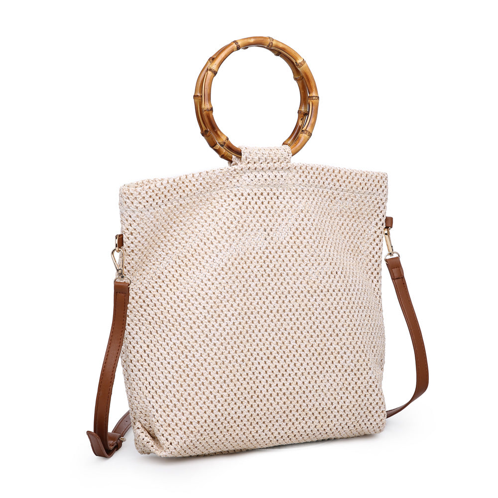 Woman wearing Cream Urban Expressions Hanalei Tote NA-840611159335 View 6 | Cream