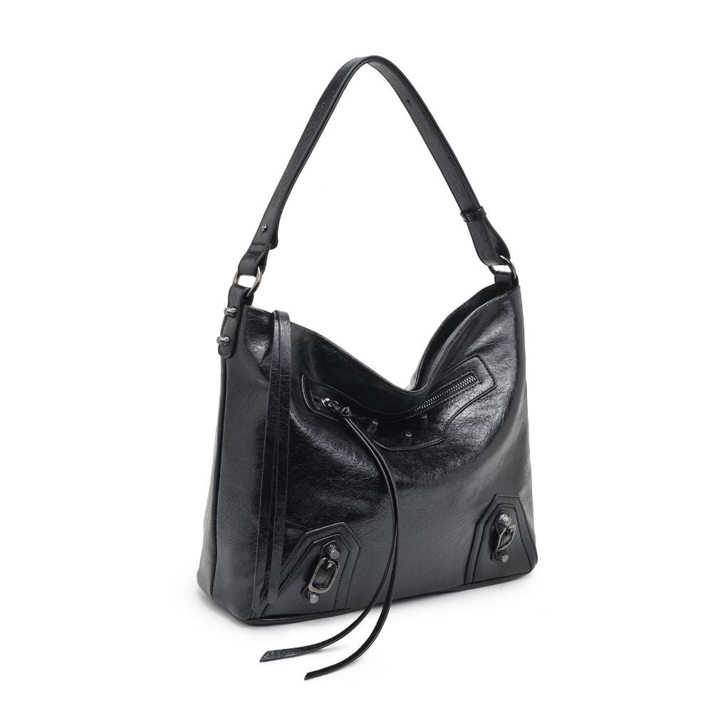 Woman wearing Black Urban Expressions Yolonda Hobo 840611105646 View 6 | Black