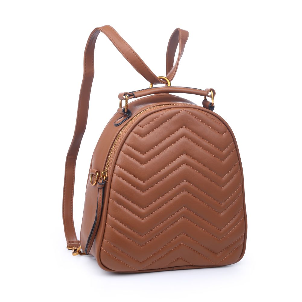 Product Image of Urban Expressions Cameron V Stitch Single Zip Backpack 840611168559 View 2 | Tan