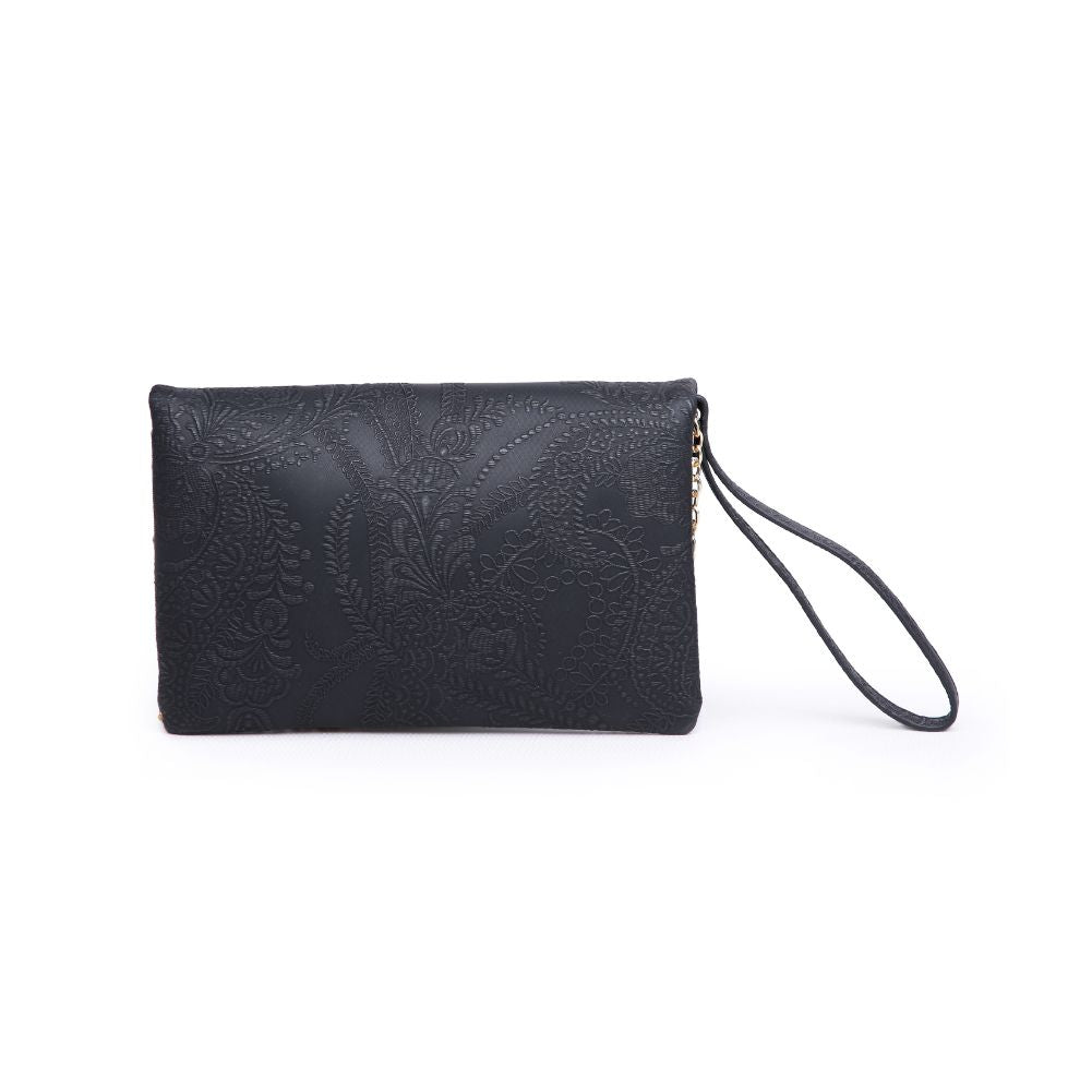 Product Image of Urban Expressions Lucy Floral Wristlet NA-840611151506 View 3 | Black