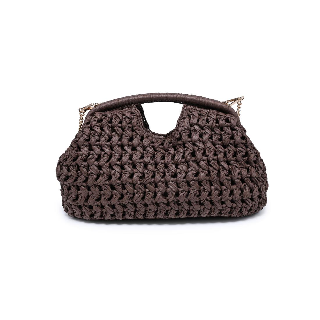 Woman wearing Chocolate Urban Expressions Abigail Crossbody 840504204104 View 7 | Chocolate