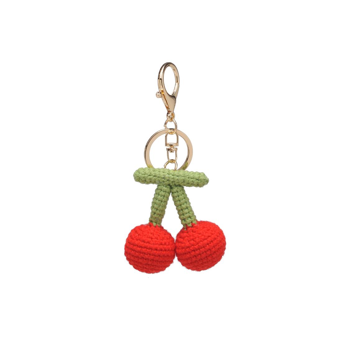 Woman wearing Cherry Urban Expressions Cherrylicious Keychain Charm 840611150615 View 5 | Cherry