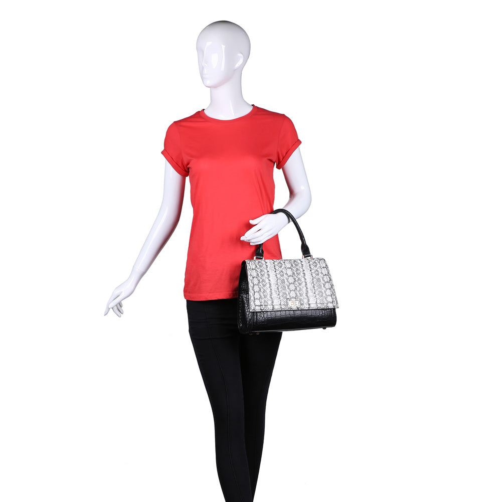 Product Image of Urban Expressions Cappella Satchel 840611154392 View 5 | Black