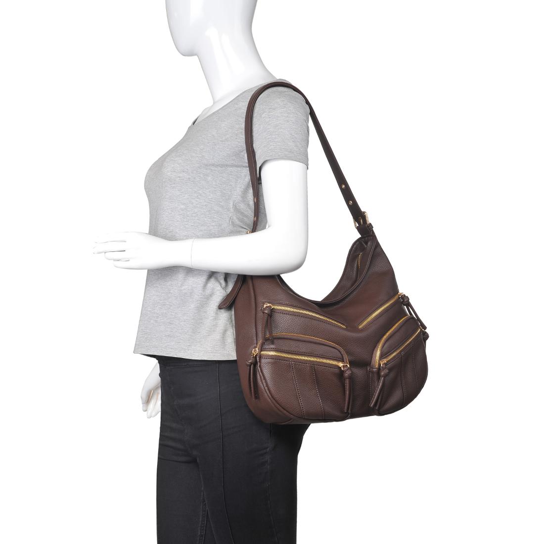 Product Image of Urban Expressions Christine Hobo 840611198969 View 5 | Chocolate