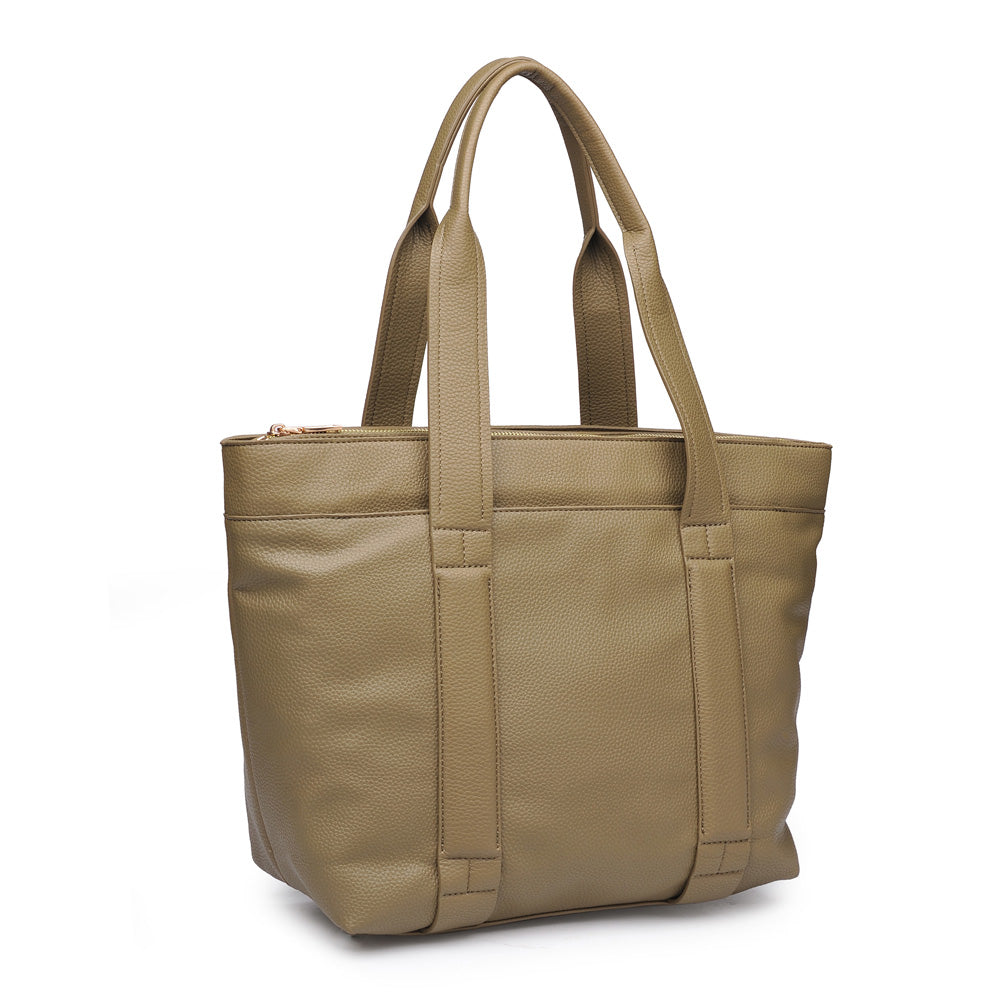 Woman wearing Olive Urban Expressions Finn Tote NA-840611156068 View 6 | Olive