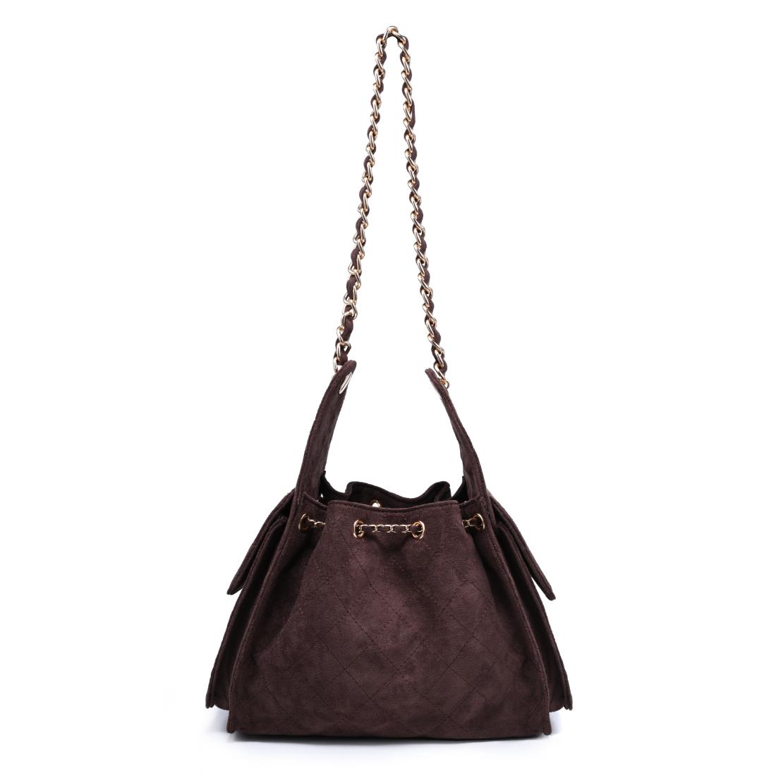 Urban Expressions Willow - Quilted Faux Suede Hobo 840504214189 View 3 | Chocolate