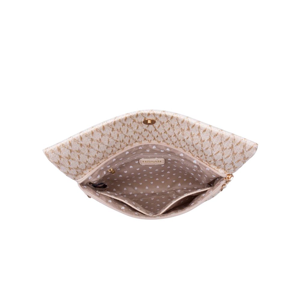 Product Image of Urban Expressions Maui Metallic Clutch NA-840611164520 View 4 | Natural