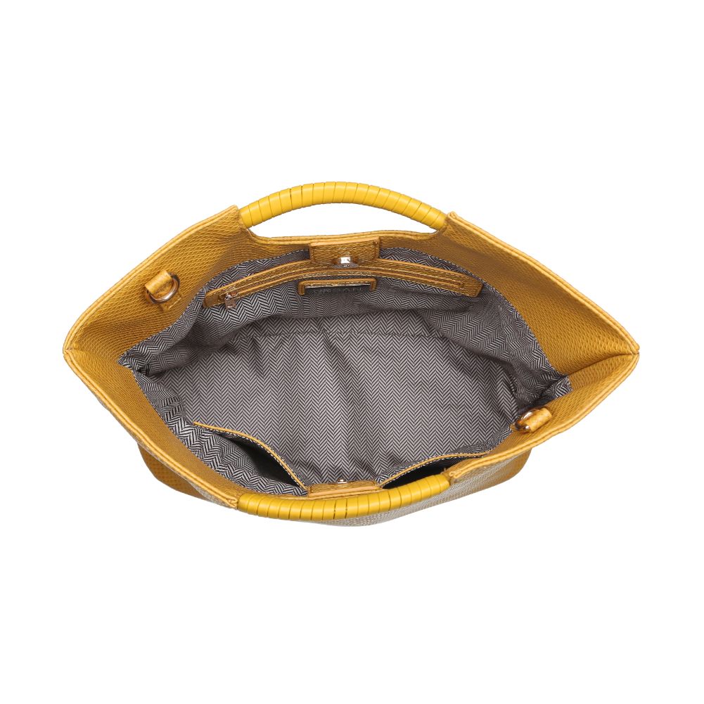 Woman wearing Mustard Urban Expressions Silas Tote 840611166821 View 9 | Mustard