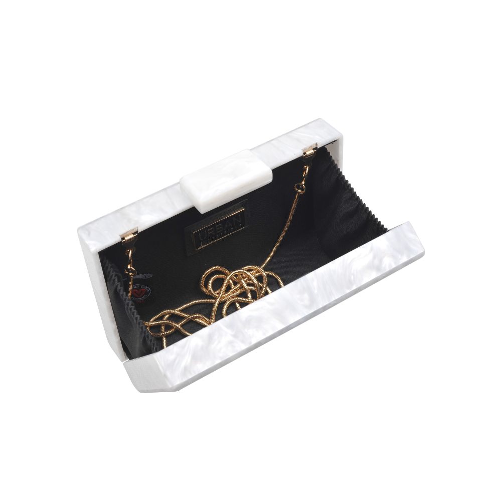 Product Image of Urban Expressions Ariel Evening Bag 840611171337 View 4 | Ivory
