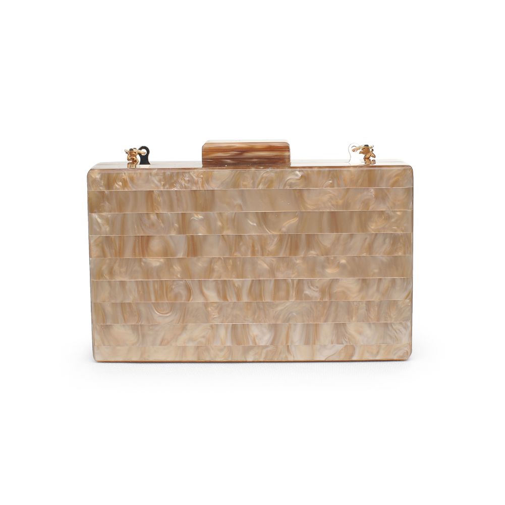 Product Image of Urban Expressions Ariel Evening Bag 840611171351 View 3 | Chocolate