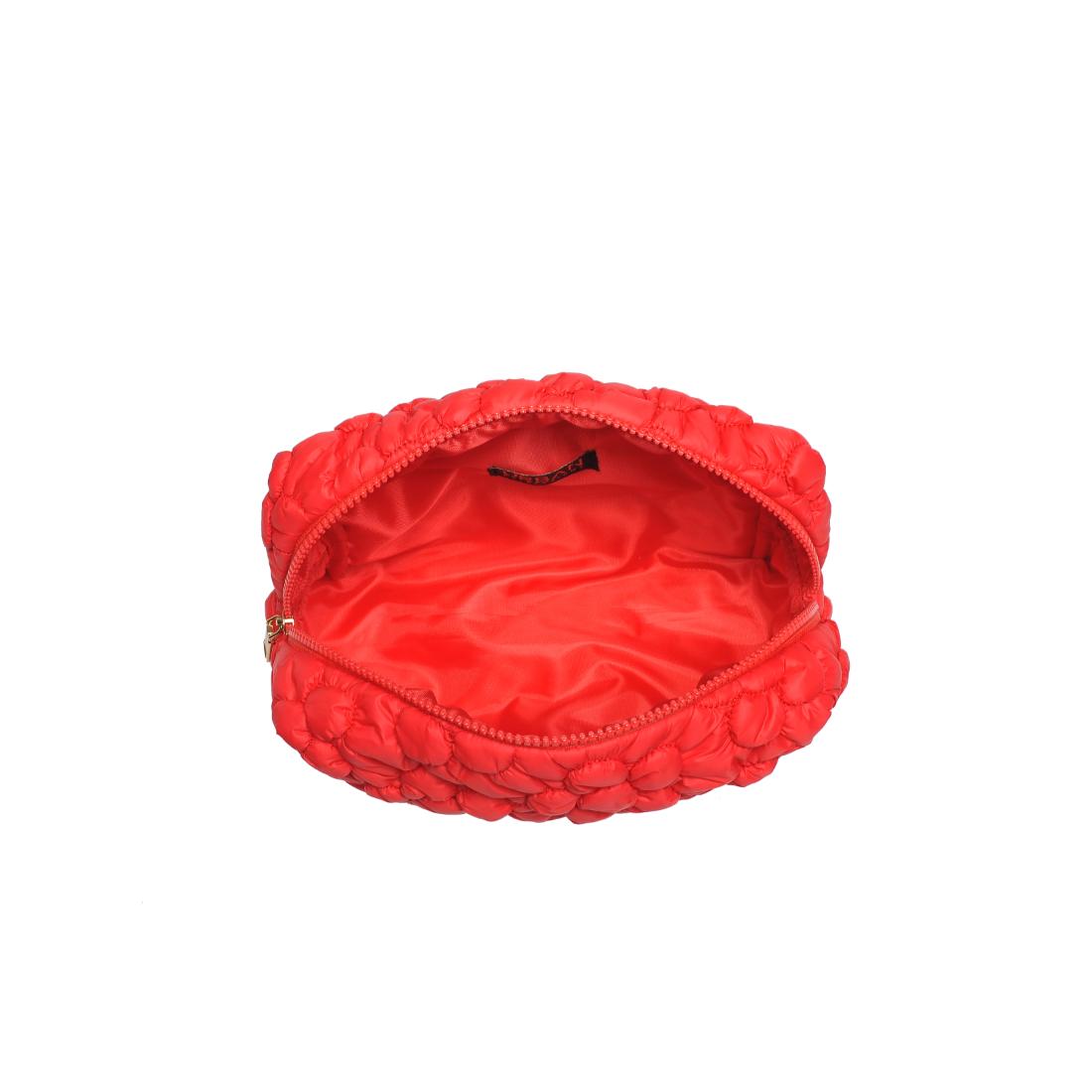 Urban Essentials Flora Pop - Nylon Cosmetic & Travel Organizer Pouch 840611144232 View 8 | Red