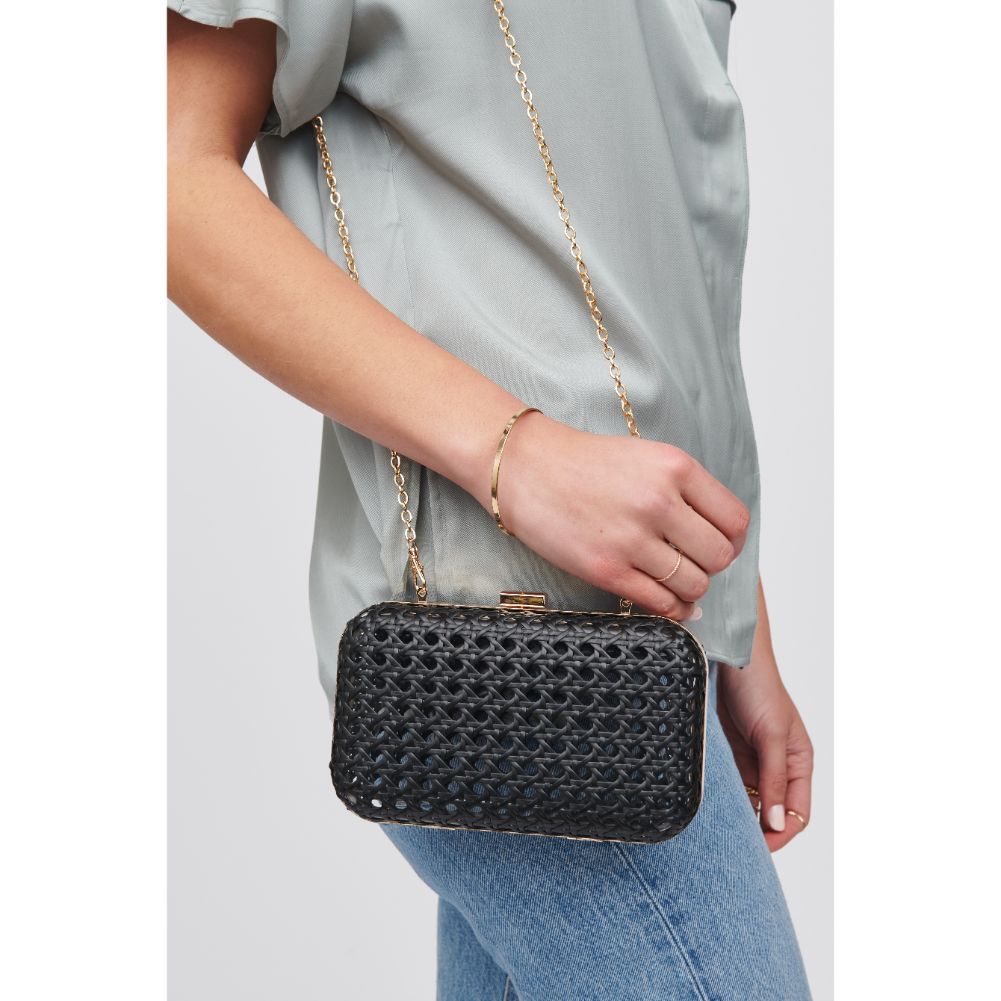 Woman wearing Black Urban Expressions Itzel Minaudiere 840611100061 View 1 | Black