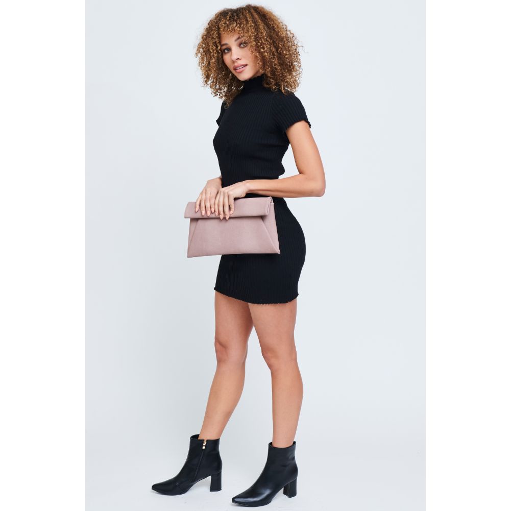Woman wearing Blush Urban Expressions Emilia Clutch 840611159014 View 3 | Blush